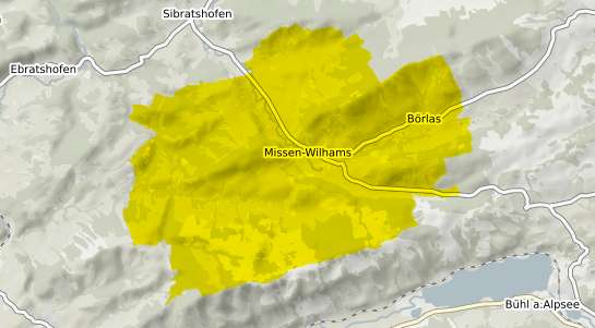 Immobilienpreisekarte Missen Wilhams